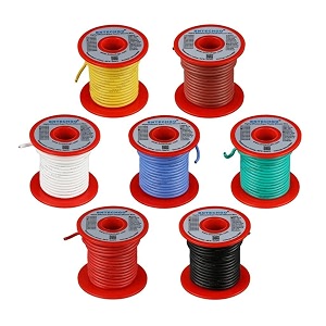 bntechgo 16 awg silicone wire kit 7 color each 50ft stranded tinned copper