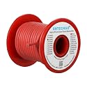 BNTECHGO 16 Gauge Silicone Wire Red 50ft Stranded Tinned Copper Wire