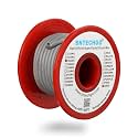 BNTECHGO 16 Gauge Silicone Wire Spool 25 ft Gray Flexible 16 AWG Stranded Tinned Copper Wire