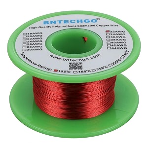 bntechgo 32 awg magnet wire 4 oz red enameled copper wire 0007834020mm