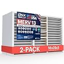 BNX TruFilter 16x25x5 (15.88’’ x 24.88’’ x 4.38‘’ Compatible with Honeywell 4”) MERV 13 Air Filter (2-Pack) - MADE IN USA - HVAC AC Furnace Filters, Allergies, Mold, Bacteria, Smoke, MPR 1900 FPR 10