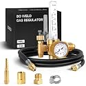 BO WELD Argon CO2 Flow Meter Gas Regulator with 6.8FT Hose, CGA580 Inlet, 0-60 CFH Flow Tube & 0-3500PSI Gauge for MIG TIG Welding