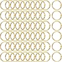 Boao 1.2 Inch Gold 60 Pcs Loose Leaf Binder Rings Bulk Metal Book Rings