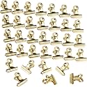 Boao 100 Pcs Gold Clips Small Binder Clips for Photos Papers Artwork
