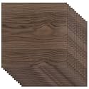 Boao 12 Pcs Wood Veneer Sheets 12 x 12 for Door Panel, Walnut