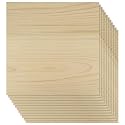Boao 12 Pcs Wood Veneer Sheets 12 x 12 Door Panel, Cherry