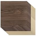 Boao 12 Pcs Wood Veneer Sheets 12 x 12 for Door Panel, Cherry, Walnut