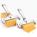 Boao 2 Pack Wire Cheese Slicer Stainless Steel Adjustable Cutter,Silver
