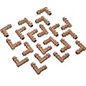 Boao 20 Packs 1/2 Inch Drip Irrigation Fittings, Barbed Connector, Elbow