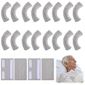 Boao 20 Pcs Nasal Cannula Ear Cushions Oxygen Pads, Soft Cover Oxygen Cannula Cushions, Tubing Protectors for Ear Pain, Prevent Cheek Indentation Discomfort(Gray)