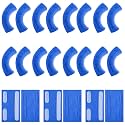 Boao 20 Pcs Nasal Cannula Ear Cushions Oxygen Pads, Soft Cover Oxygen Cannula Cushions, Tubing Protectors for Ear Pain, Prevent Cheek Indentation Discomfort(Dark Blue)
