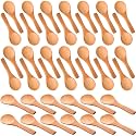 Boao 200 Pcs Small Wooden Spoons, 3.5'' L Mini Spoon for Honey, Sugar, Salt