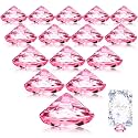 Boao 24 Pack Diamond Place Card Holders, Pink