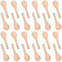 Boao 24 Pcs Small Wooden Spoons, 3.5'' L Mini Spoon for Honey, Sugar, Salt