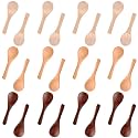 Boao 24 Pcs Small Wooden Spoons, 3.5'' L Mini Spoon for Honey, Sugar, Salt