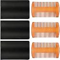 Boao 3 Pieces Sandalwood Beard Comb for Men, Yellow
