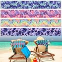 Boao 4 Pack Beach Towel Bands for Chair, Elastic Strap,Elegant Style