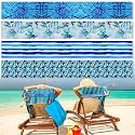 Boao 4 Pack Beach Towel Bands for Chair, Elastic Strap,Fresh Style