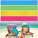 Boao 4 Pack Beach Towel Bands for Chair, Elastic Strap,Pure Color