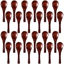 Boao 50 Pcs Small Wooden Spoons, 3.5'' L Mini Spoon for Honey, Sugar, Salt
