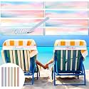 Boao 8 Pack Beach Towel Bands for Chair, Elastic Strap,Personalized Style