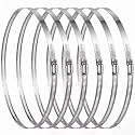 Boao Adjustable 304 Stainless Steel Duct Hose Clamp, 6 Pieces, 12 Inch