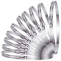Boao Adjustable 304 Stainless Steel Duct Hose Clamp, 10 Pieces, 8 Inch
