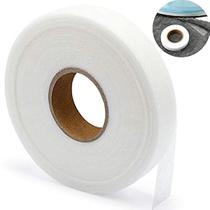 boao iron-on hemming tape fabric fusing tape fusible bonding web adhesive tape for bonding clothes jeans pants collars 100 yards 38 inches white