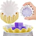 Boao Reusable Wax Melt Liner, Yellow, 50 Pieces