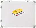 Boardy Magnetic Whiteboard of 6x4 Feet with 1 Marker & 1 Duster | For School, Office and Tuition Classes |Aluminium framed body with Hanging Clips(120x180cms) Whiteboards