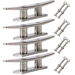 boat cleat stainless steel open base dock cleat marine deck cleat 2 pack