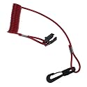 Boat Emergency Stop Kill Switch Lanyard, 432230 0432230 393079 392288 Universal Outboard Engine Motor Urgent Stop Switch Key Safety Connector Lanyard Cord for Johnson Evinrude OMC Sierra MP28880