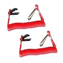 Boat Engine Safety Kill Stop Switch Lanyard Emergency Cut Off Cord for Yamaha Tohatsu Outboard Motors，2 Pcs