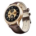 boAt Enigma Daze Women's Luxury Smart Watch w/ 1.3”(3.3cm) AuraVue Display w/ 20% Higher Brightness, Emergency SOS, Female Wellness Tracking, BT Calling, smart Watch for Women Latest (Brown Leather)