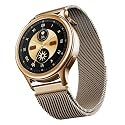 boAt Enigma Daze Women's Luxury Smart Watch w/ 1.3”(3.3cm) AuraVue Display w/ 20% Higher Brightness, Emergency SOS, Female Wellness Tracking, BT Calling, smart Watch for Women Latest (Elegant Gold)