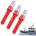 Boat Flares, 2026 New LED Boat Flares Coast Guard Approved Marine, Upgraded Boats Safety Kit, Waterproof Emergency Signals for Fishing Nets, Buoys and Boats (red, 3PCS)