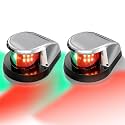 Boat Light, Lights for Boat, Navigation Lights, Red Green LED 12V 2 Pack