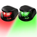 Boat Light, Lights for Boat, Navigation Lights, Red Green LED 12V 2 Pack