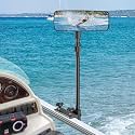 Boat Mirror, Upgrade Pontoon Boat Rear View Mirror for Pontoon Boat
