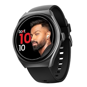 boat lunar comet w 13934 35 cm hd display advanced bluetooth calling functional crown multiple sports mode100 watch faces hr amp spo2 monitoringip67 smart watch for men amp womenactive black