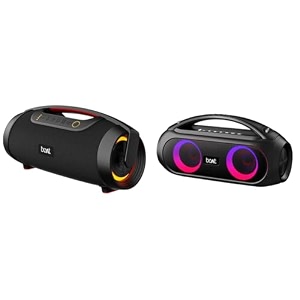 boat stone 1450 portable wireless speaker with 40w rms signature sound rgb leds tws feature multi