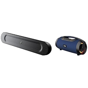 boat stone 1450 portable wireless speaker amp aavante bar 553 portable bluetooth speaker soundbar with 16w rms stereo sound dual eq modes multi-compatibility 45hrs playtime