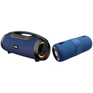 boat stone 1450 portable wireless speaker with 40w rms signature sound amp stone 1200 14w bluetooth speaker with upto 9 hours battery rgb leds ipx7 and tws featurejazzy blue