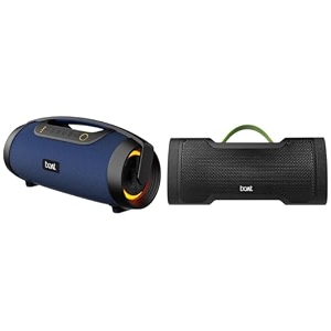 boat stone 1450 portable wireless speaker with 40w rms signature sound rgb leds tws feature multi