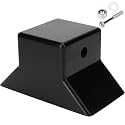 Boat Trailer Bow Stop,3" x 3" Flat Heavy Duty Rubber Block for Jon Boats