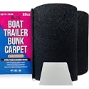 Boat Trailer Bunk Carpet Black, 13ft x 9in or 12in Roll, 1/4" Extra Thick