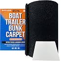 Boat Trailer Bunk Carpet Black, 13ft x 9in or 12in Roll, 1/4" Extra Thick