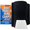 Boat Trailer Bunk Carpet Black, 13ft x 9in or 12in Roll, 1/4" Extra Thick