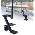 Boat Trailer Steps, Heavy Duty Trailer Tongue Steps with Handle, Universal Fit for 3" x 3", 4" x 4" & 3" x 5" (3 Step, Textured Tread)