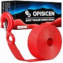 Boat Trailer Winch Strap With Hook 2" x 20' - 10,816lbs Breaking Strength Heavy Duty Hand Crank Replacement for Jet Ski, Automotive Towing